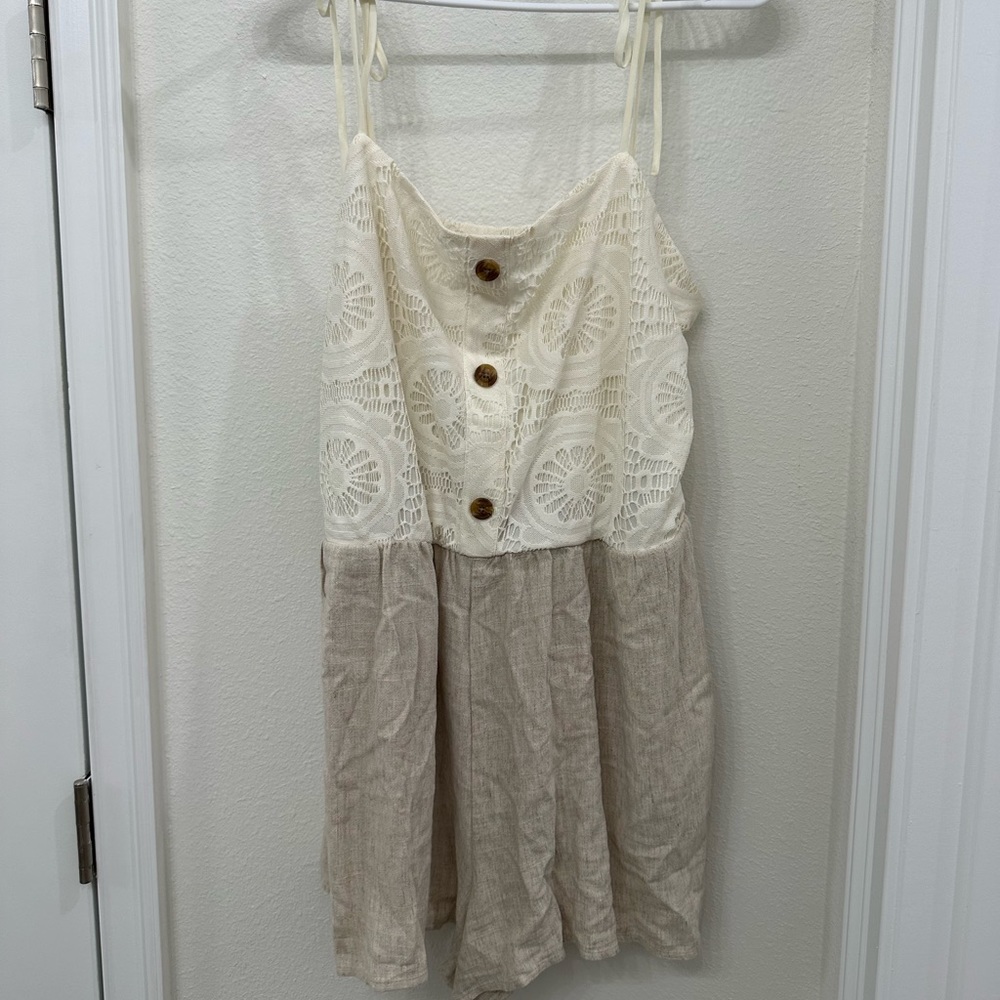 juniors romper lace top